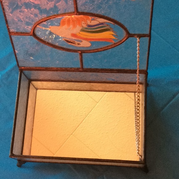VINTAGE SWAN GLASS JEWELRY BOX. 🎁🥰 - Picture 2 of 5